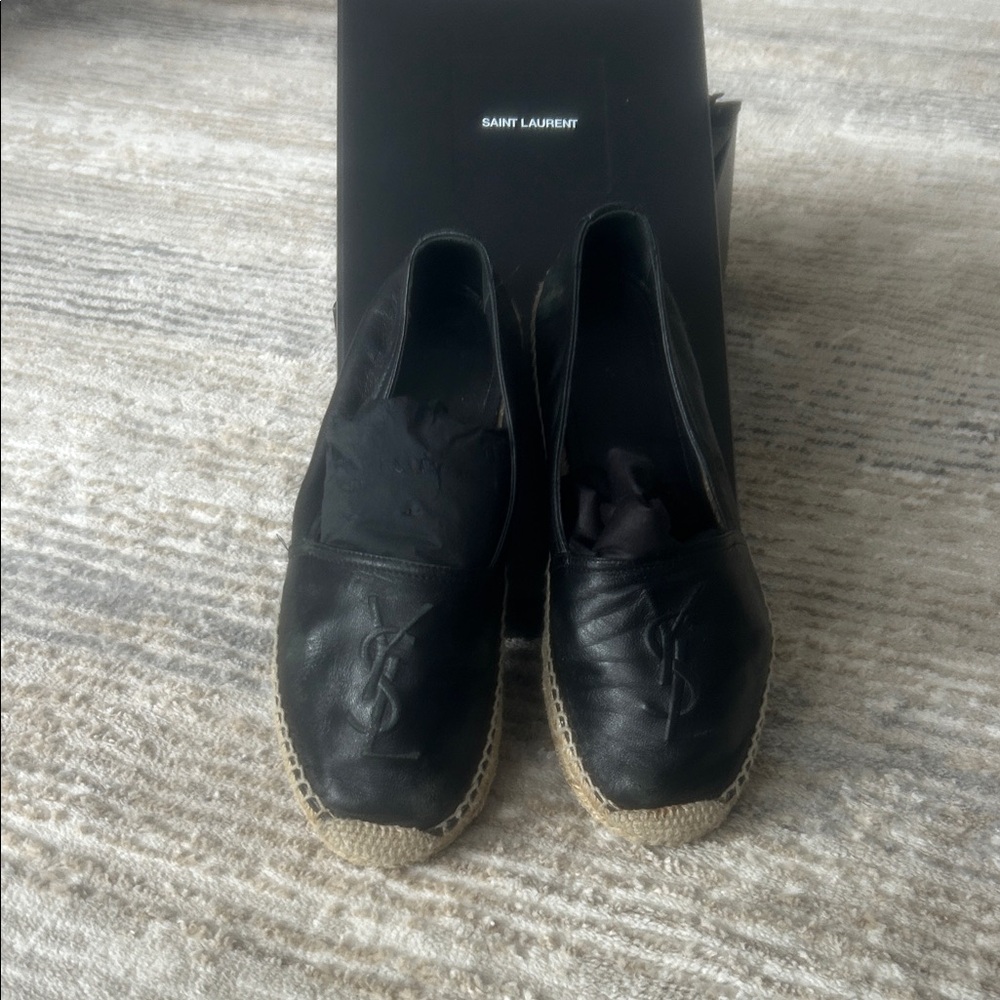 Saint Laurent Black Espadrilles